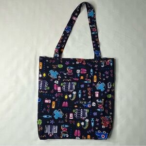 Koi City On Call Reusable Tote Bag. Navy Blue with First Responders Graphics